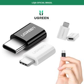 Adaptador OTG Ugreen Micro Usb Fêmea Para Usb-c Macho Diversos Celular Tablet e Notebooks em Oferta na Shopee