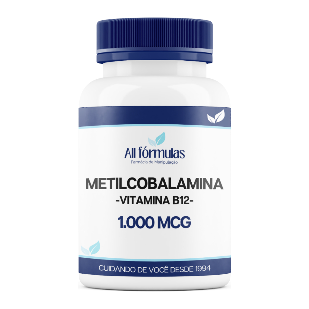 Vitamina B12 Metilcobalamina 1.000 Mcg - 60, 120 e 180 Cápsulas