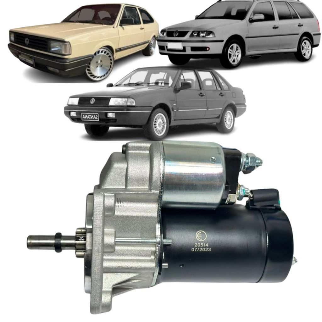 Motor Partida Arranque Gol Santana Saveiro Parati 1.6 1.8 2.0 AP 8V Até 2000 - Spare Parts and Accessories for Vehicles