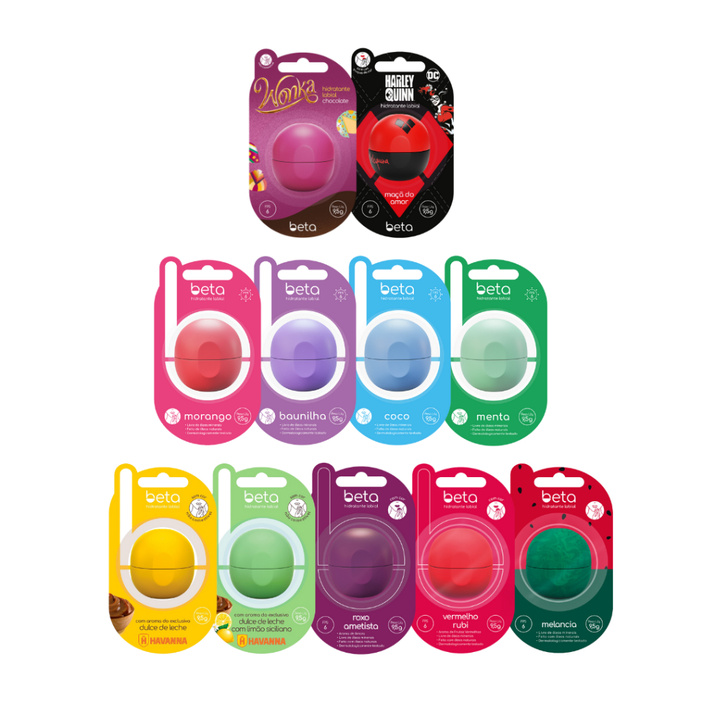 BETA Hidratante Labial 9,5g - FPS 6, Óleos Naturais em Oferta na Shopee