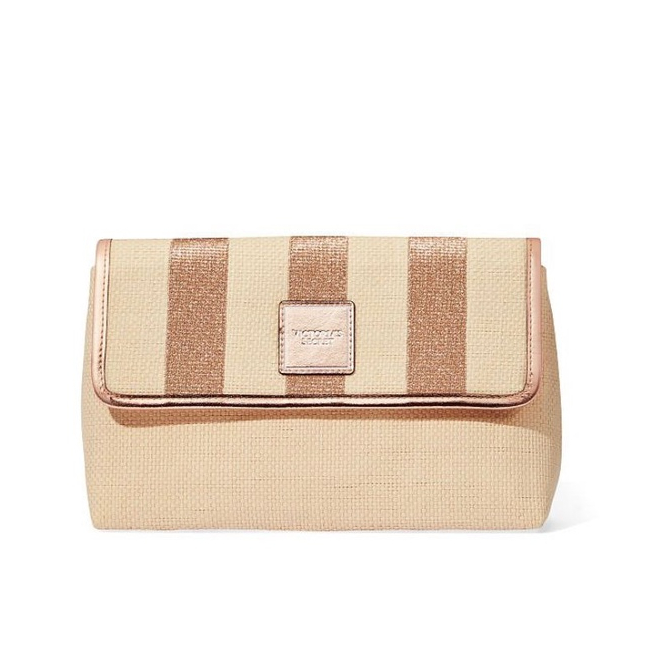 Bolsa Straw Clutch Victoria's Secret - Clutch ou Necessaire | Original- EUA
