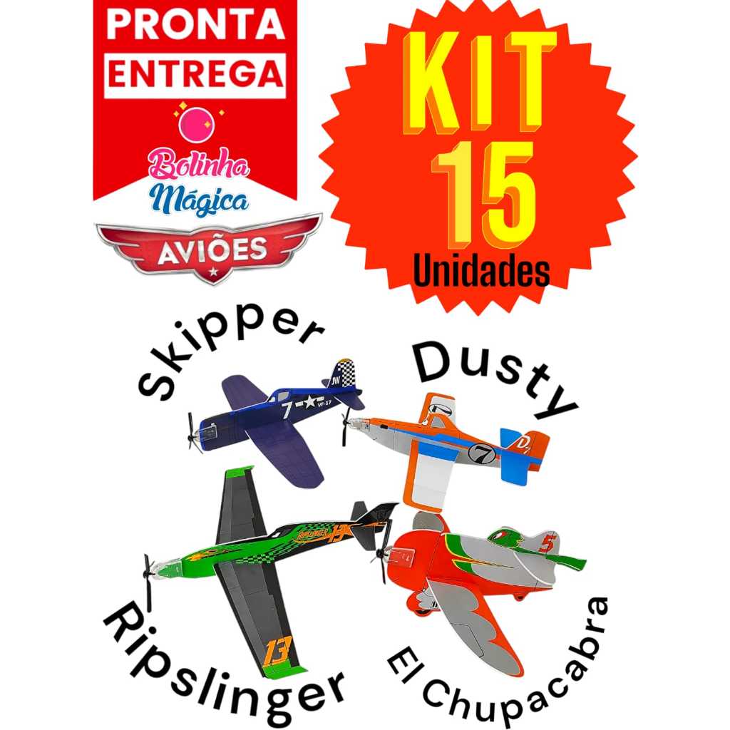 15 Avião Planador  Voa Kit Festa Aniversario dia da Criança Prenda Lembrancinha Brinquedo Infantil em Oferta na Shopee