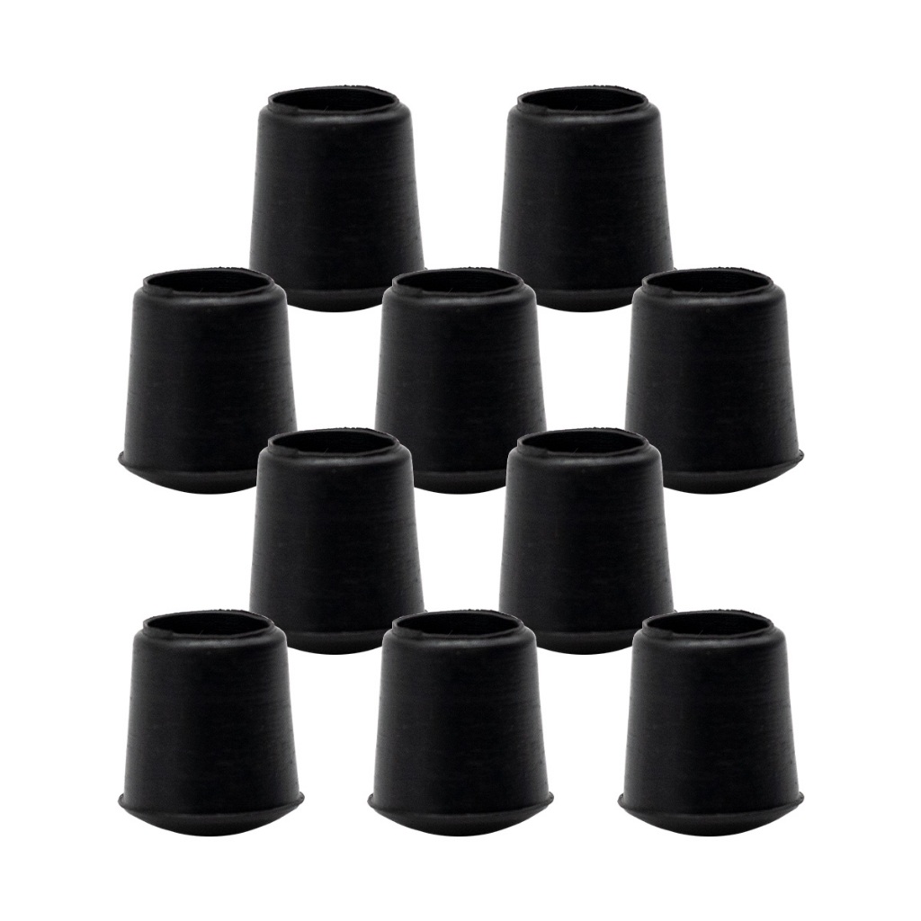 12 Unidades Ponteira Externa Pvc Para Pé De Cadeira Mesa Escorredor 5/16