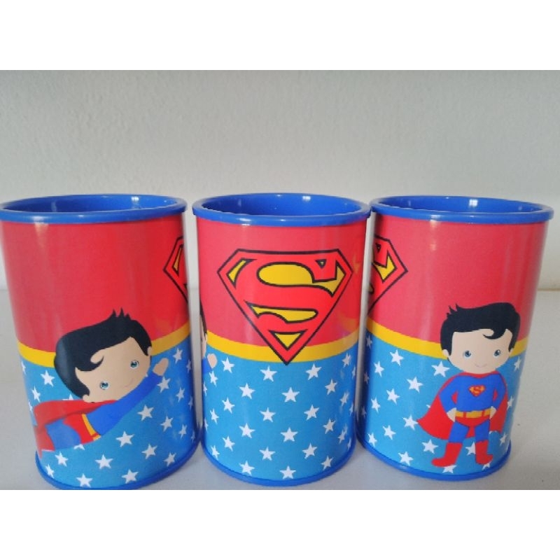 15 Lembrancinha Cofrinho Personalizado Super Man Baby  - Vários Temas
