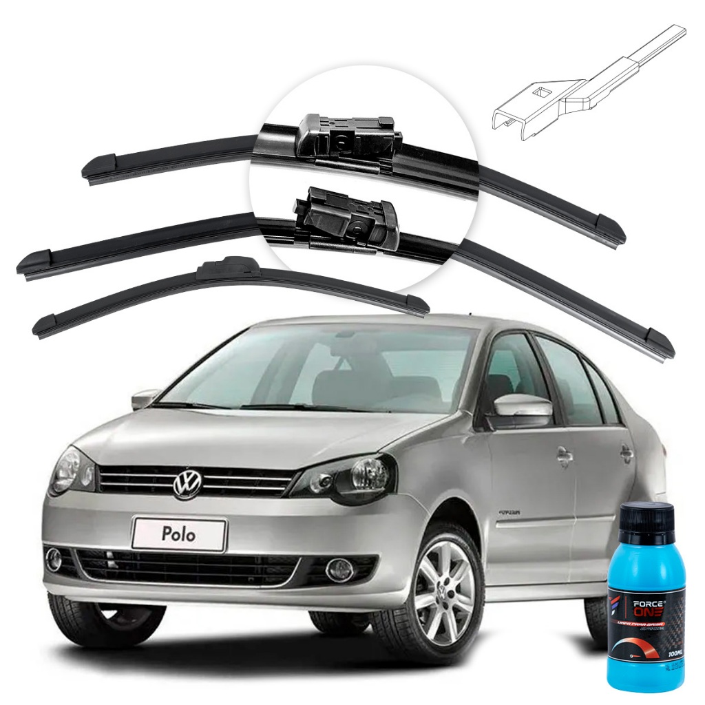 Palheta Limpador de Parabrisa Volkswagen Polo G4 ano 10 a 14 Especifica Dianteira e Traseira em Oferta na Shopee