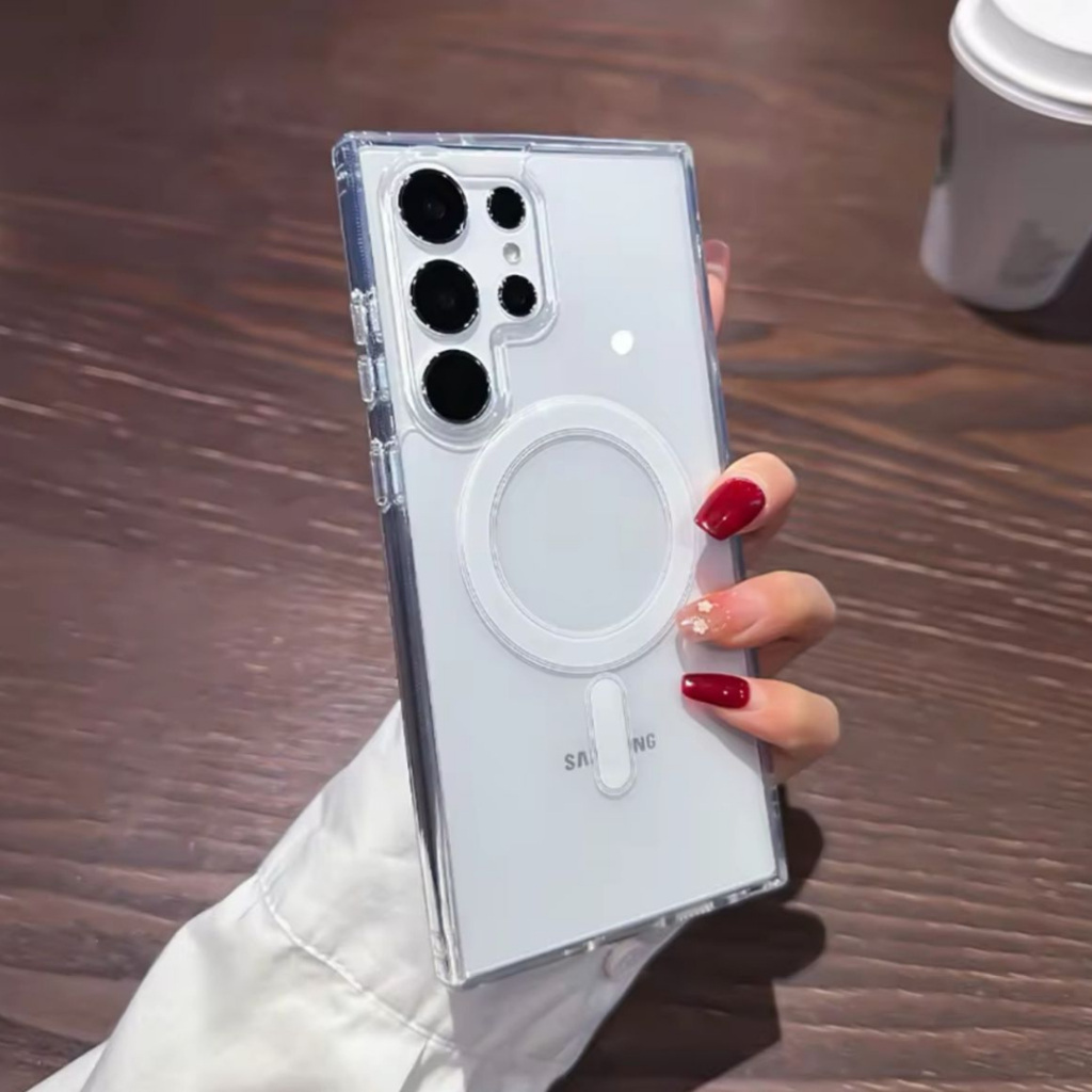 Case Capinha Magnética Magsafe p/ Samsung S26 S25 FE S24 S23 S22 ultra S23 Ultra S23 FE S24 PLUS em Oferta na Shopee