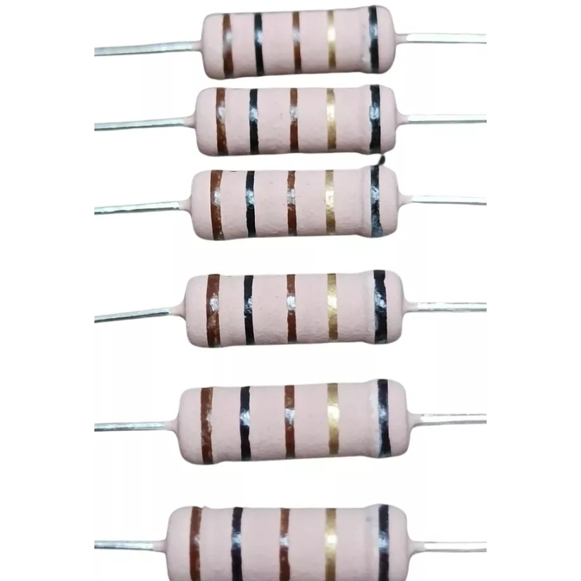 10 RESISTOR DE FIO 100R 5W ( 100 OHMS 5W ) em Oferta na Shopee