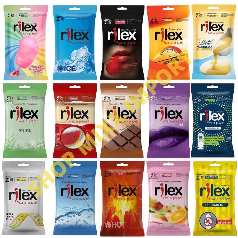 Preservativo Camisinha Pacote 3 unidades RILEX - SEX SHOP