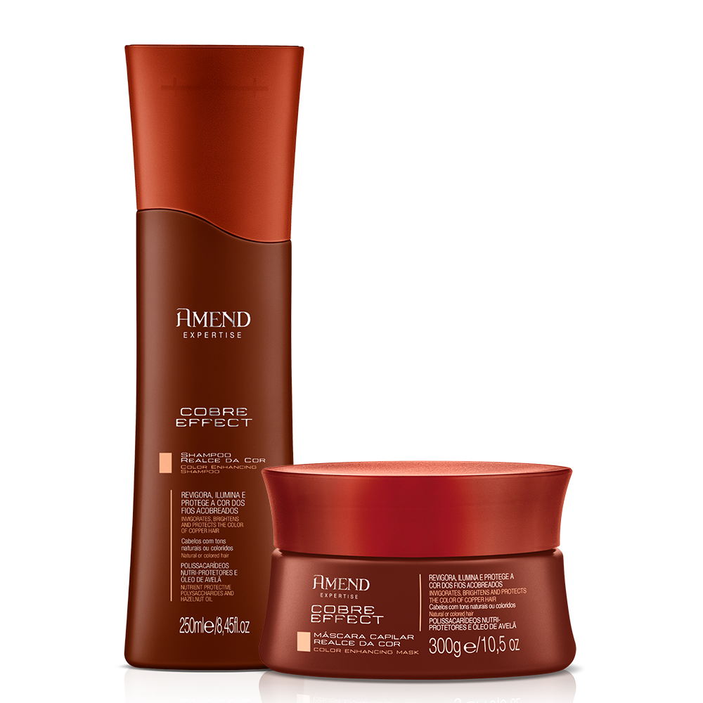 Amend Kit Cobre Effect Shampoo 250ml + Mascara 300g - Beauty