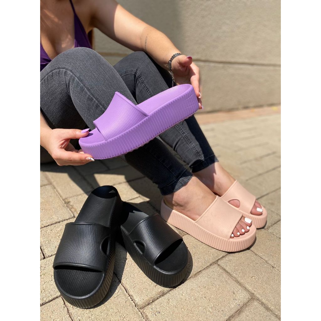 Chinelo Nuvem Plataforma Feminina Salto Super Leve em EVA Slide Feminino Calçado Ortopédico