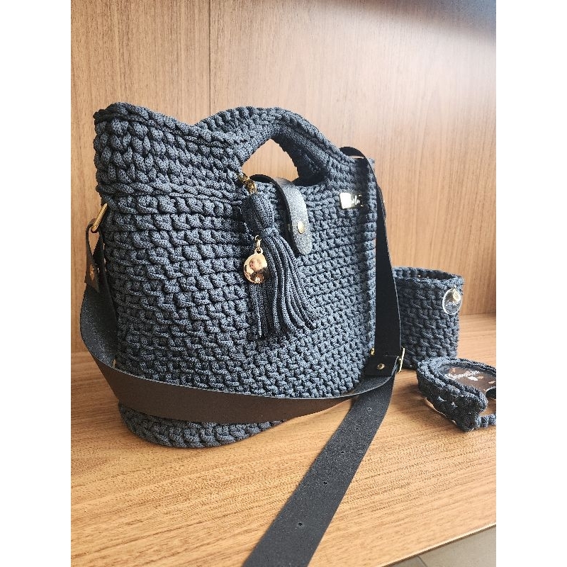 Bolsa Chimarrão de Crochê Kit Mateira Luxo