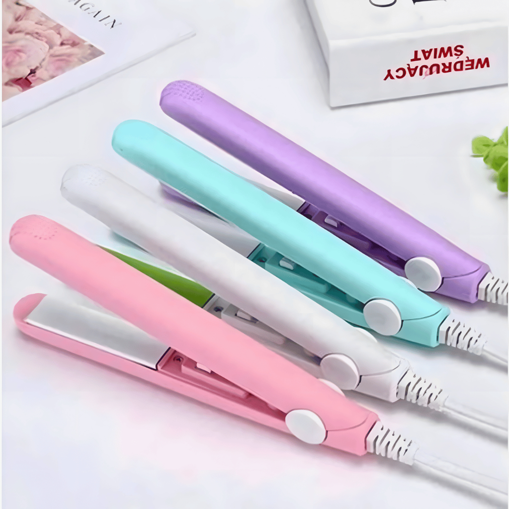 Mini Chapinha Portátil 2 em 1 Bivolt com Case – Ideal para Alisar e Modelar