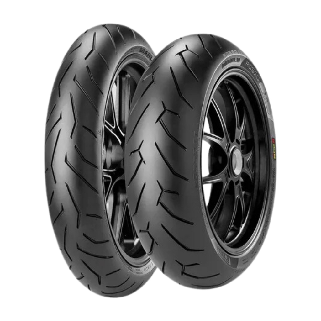 Par Pneu Moto 110/70r17 + 150/60r17 Diablo Rosso 2 Pirelli - Spare Parts and Accessories for Vehicles