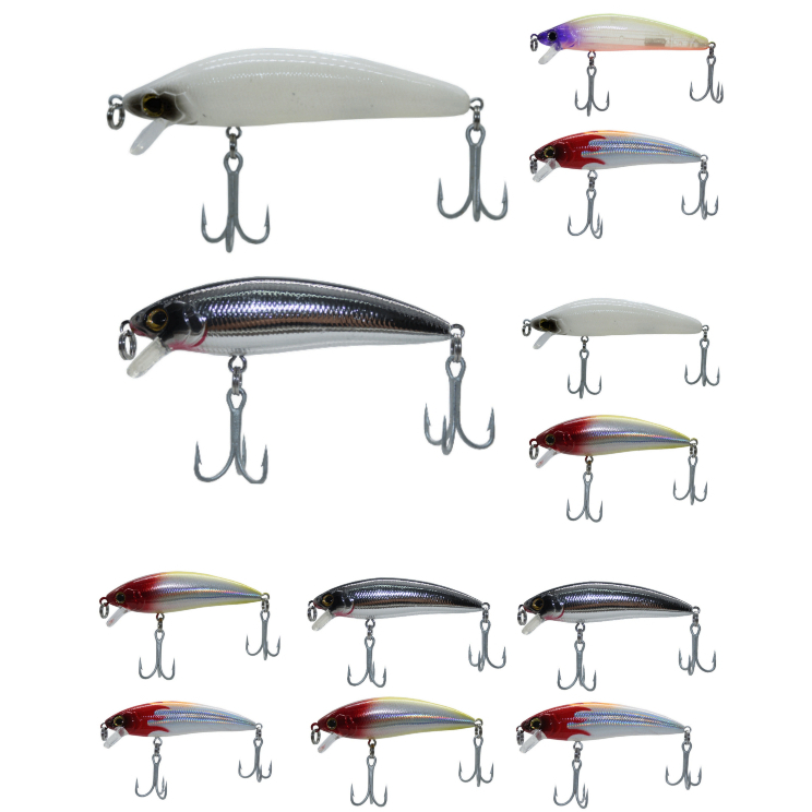Kit 2 Iscas Artificiais Joker Minnow 90f (9cm 15g). Original Maruri