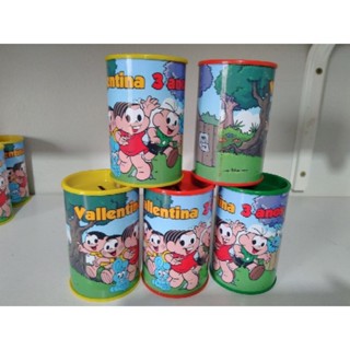 15 Lembrancinha Cofrinho Personalizado Turma da Monica - Vários Temas em Oferta na Shopee