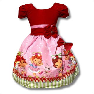 Vestido Temático Moranguinho Baby em Oferta na Shopee