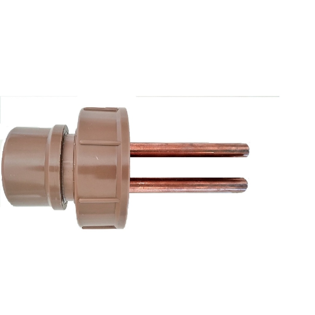 Cuba 2 eletrodos 1/2x100mm tripla vedação com led e plug p4 femea