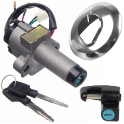 Kit Chave Ignição Xr200 Com Tampa Tanque + Trava