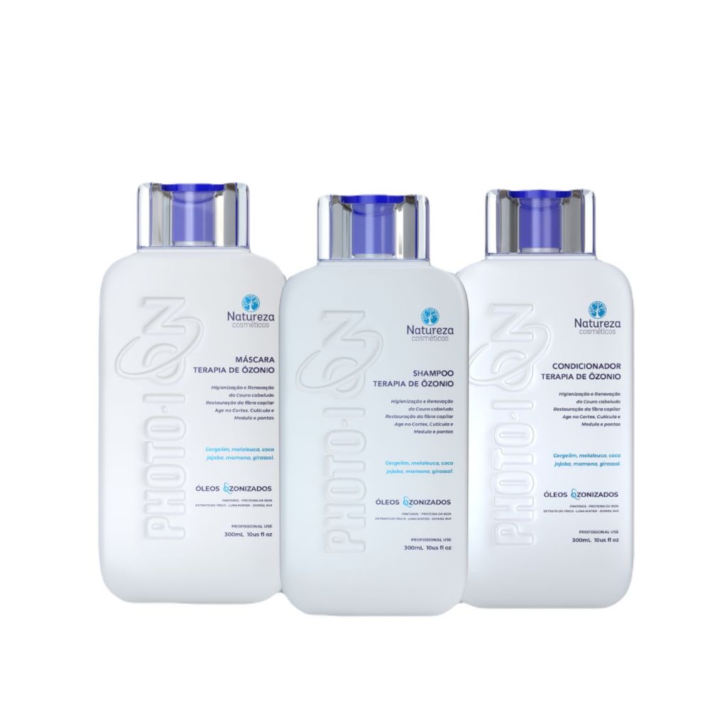 Kit Terapia de Ozônio 300ml (Shampoo + Condicionador + Máscara) - Natureza Cosméticos em Oferta na Shopee