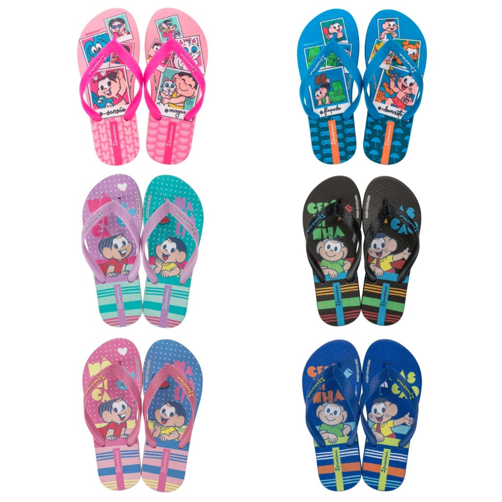 Chinelo Infantil Ipanema Turma da Monica Original 2026 em Oferta na Shopee