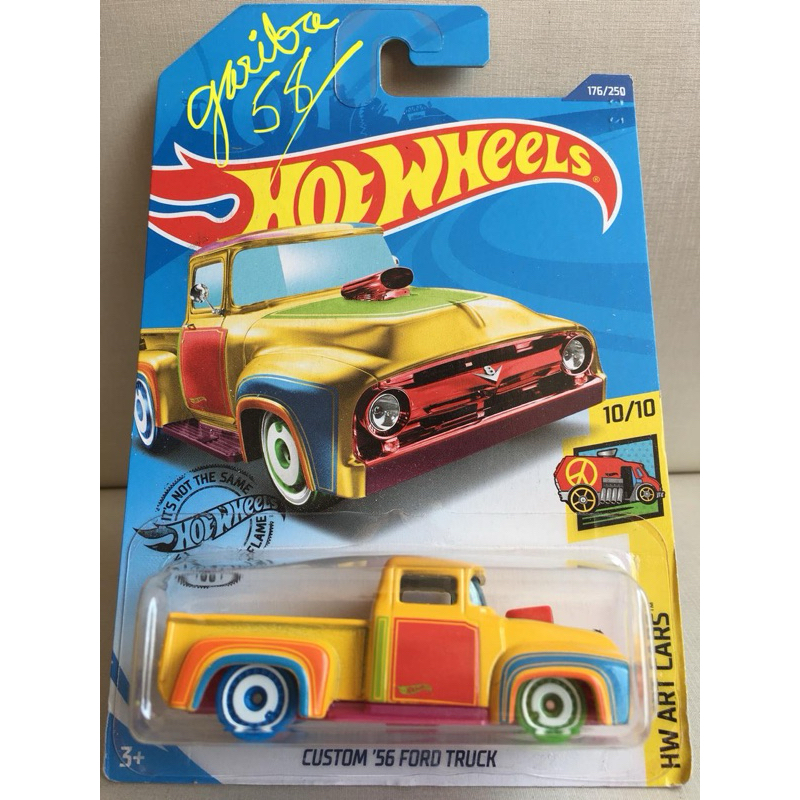 HOT WHEELS CUSTOM ´56 FORD TRUCK 2020 TREASURE HUNT T-HUNT ART CARS GARIBA58