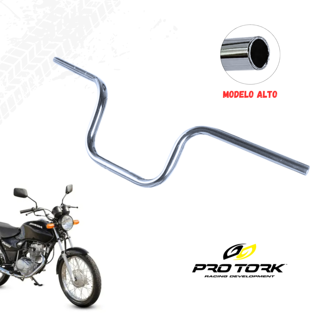 Guidão CG Titan Fan 150 / 125 2000 a 2008 Modelo Original Pro Tork em Oferta na Shopee