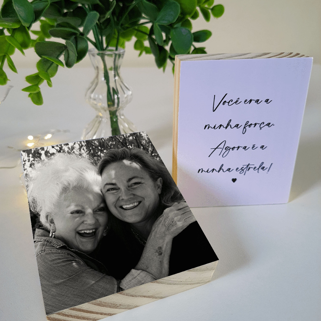 Quadros Personalizados "Minha Estrela" Homenagem Luto Mãe Pai Filho Esposa Marido