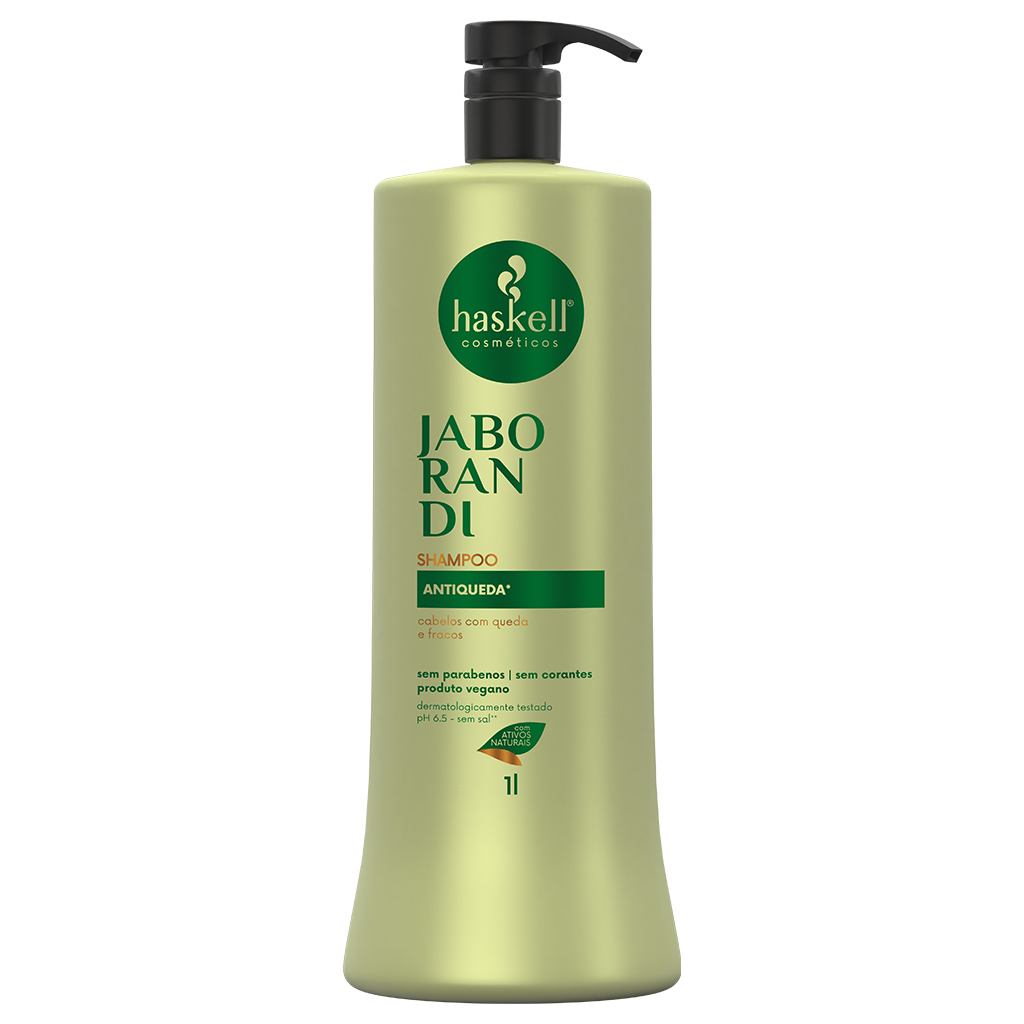 Shampoo Haskell Jaborandi 1 Litro Antiqueda Capilar