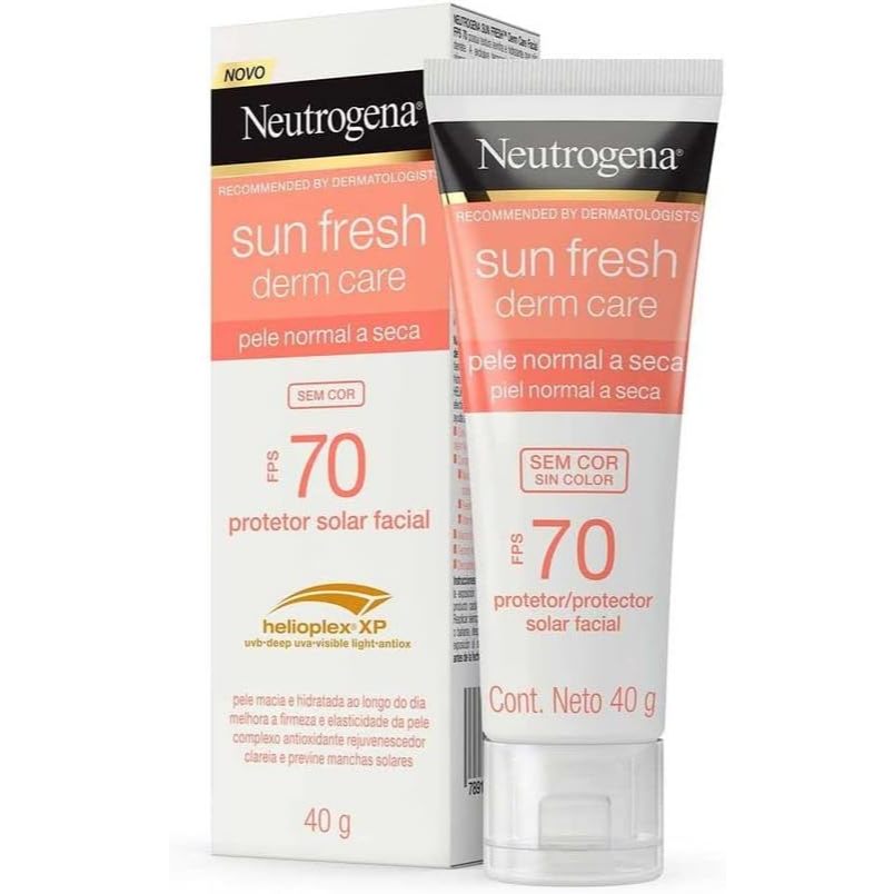 Protetor Solar Facial Para Pele Normal a Seca NEUTROGENA SUN FRESH FPS 70 - 40g