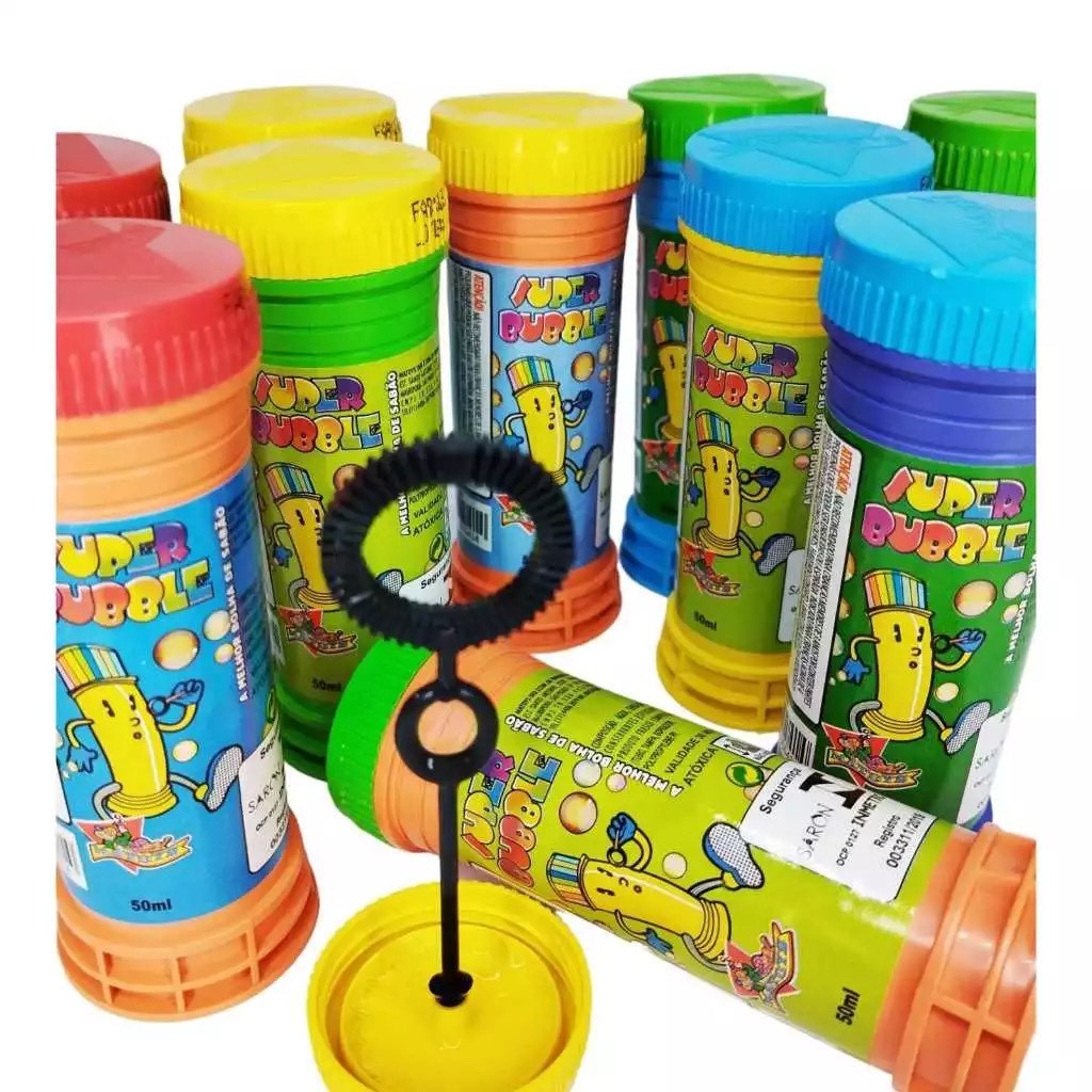 Kit 20 Cx Massinha de Modelar + 20 Bolhas de Sabão + 20 Molde Cortador Lembrancinha Kit Festa Infantil Escolar — imagem 2 de 2