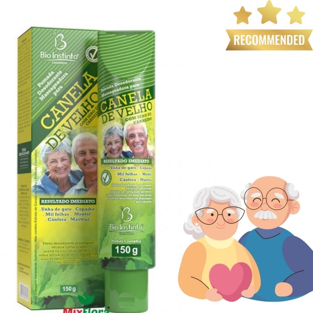 Pomada Massageadora Canela De Velho Original Alívio Rápido