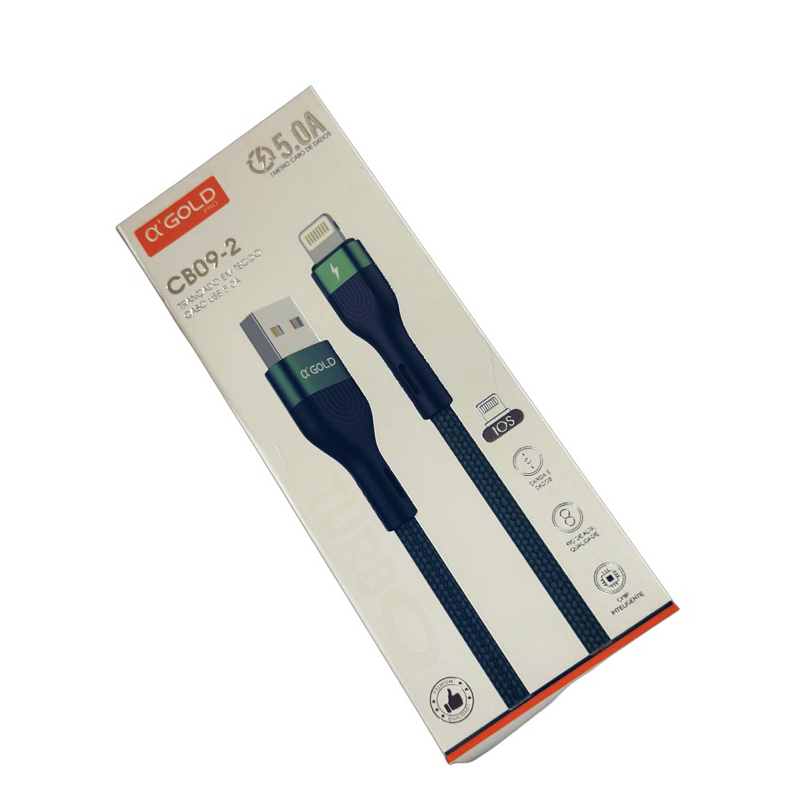Cabo Carregador Celular iPhone Original A’Gold 5A