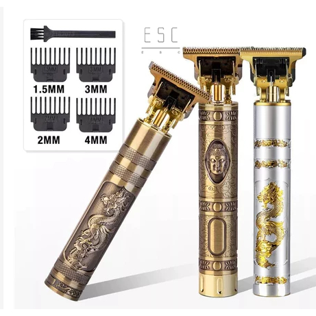 Máquina de cortar cabelo barbeiro dragão profissional elétrica bateria recarregável