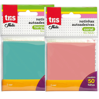 Nota Autoadesiva - Tris Holic Pop - 76x76MM - Poly C/ 50 Fls em Oferta na Shopee