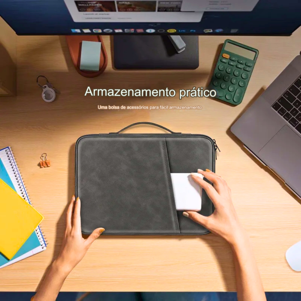 Capa Case Bolsa Pasta Para Tablet iPad Air 11 Á 13 Polegadas Almofadada