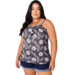 Blusa De Alcinha Liganete Plus Size Soltinha E Confortável em Oferta na Shopee