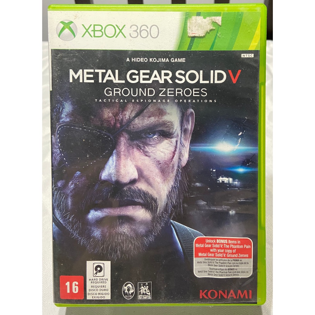 Metal Gear Solid V Ground Zeroes Xbox 360