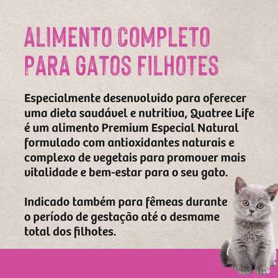 Ração Quatree Life Gato Filhote 10,1 kg · foto 2