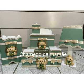 Kit Higiene Mdf 7 - Verde Liso - CM400 em Oferta na Shopee