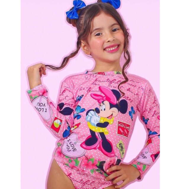 CONJUNTO FEMININO BIQUÍNI E BLUSA PROTEÇÃO UV DO 2 ao 10