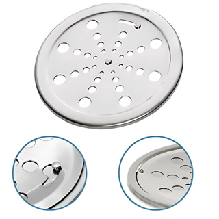 Ralo Redondo Aço Inox 10x10 e 15x15 com Grelha Inox Abre/Fecha em Oferta na Shopee