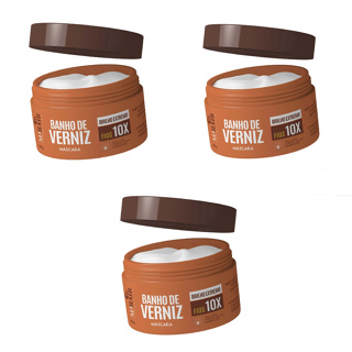 Kit 3 Máscara Verniz Capilar Mahair 300g em Oferta na Shopee