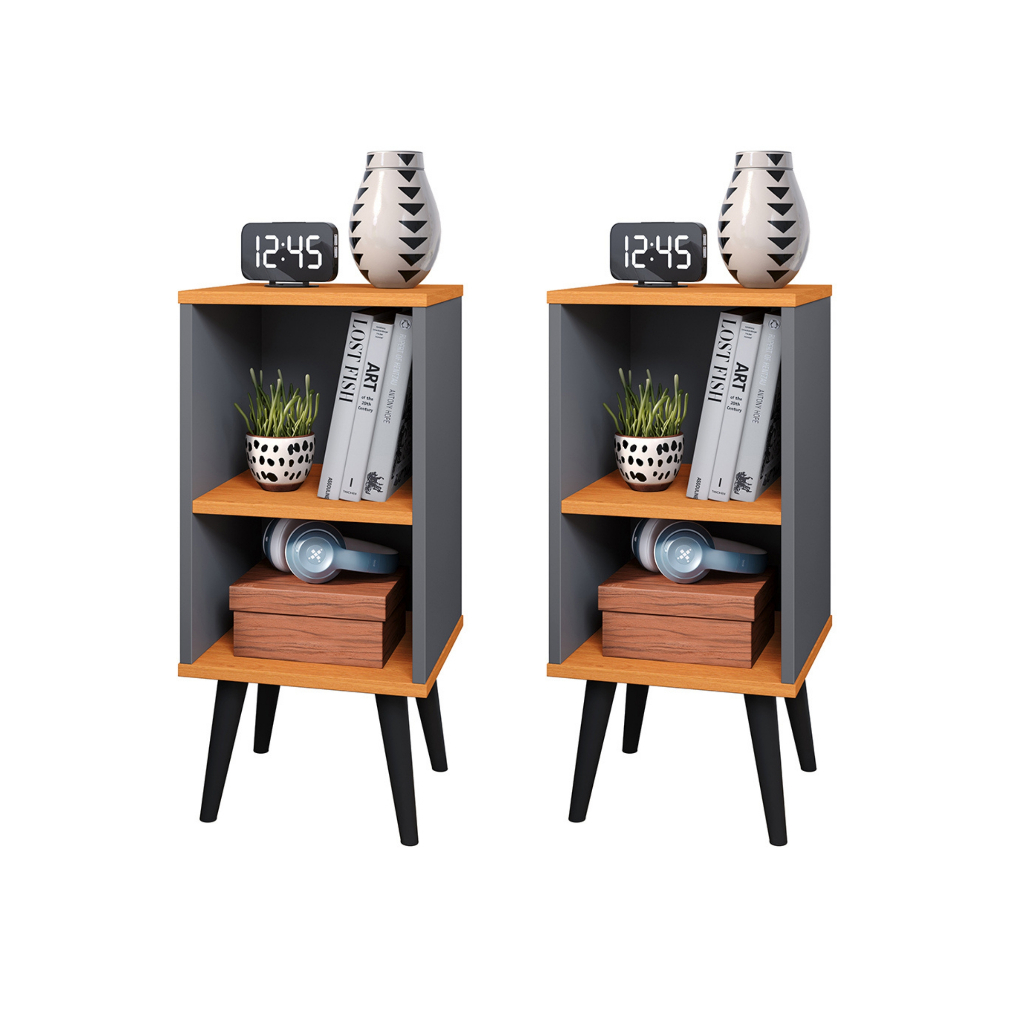 Kit 2 Mesa de Cabeceira para Quarto Charme Retrô Cor Apoio de Cama Mesinha -  Varias cores em Oferta na Shopee