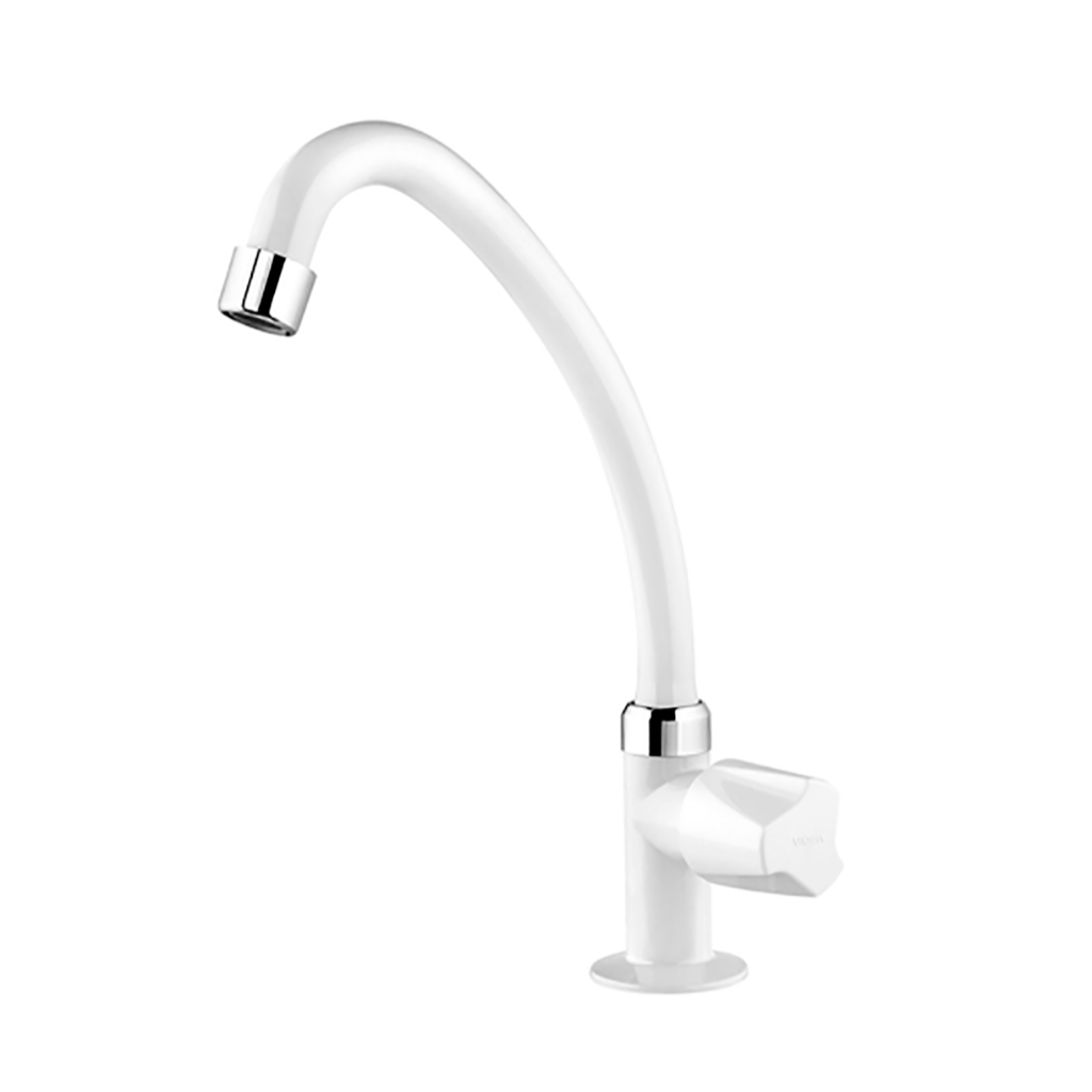 Torneira Cozinha Foz Mesa Bica Móvel Viqua ABS Arejador Econômico - Home & Living