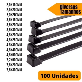 Abraçadeira Nylon Enforca Gato Cinta Plástica 100 Unidades Hellermann 15cm 20cm 25cm 30cm 40cm 50cm em Oferta na Shopee