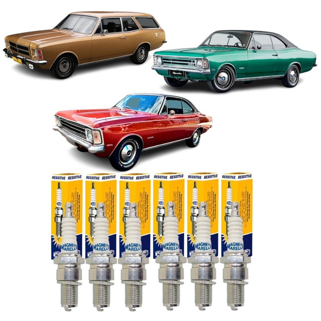 Jogo Velas Ignicao Caravan Opala Alcool 6 Cilindros 4.1 em Oferta na Shopee