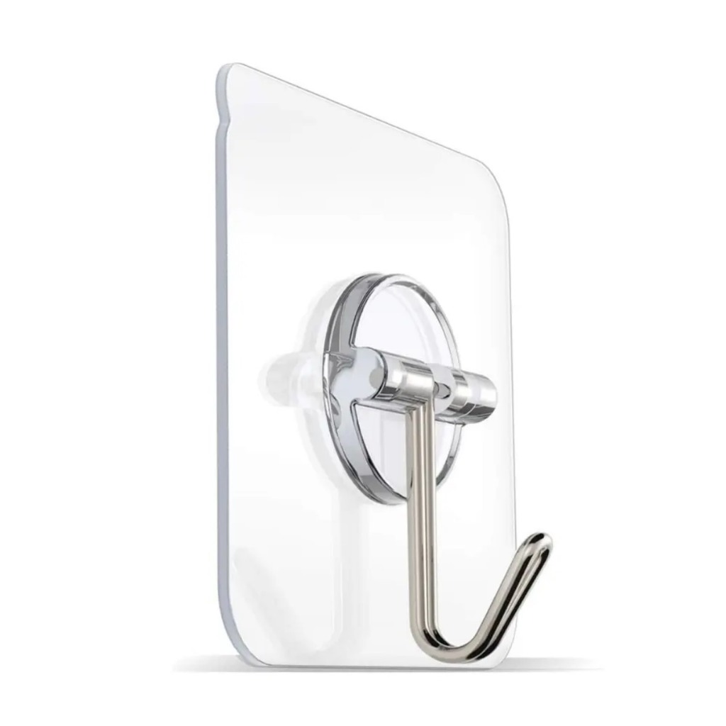 Kit 10 gancho adesivo super resistente organização suporte transparente ganchos parede cozinha, banheiro e escritório