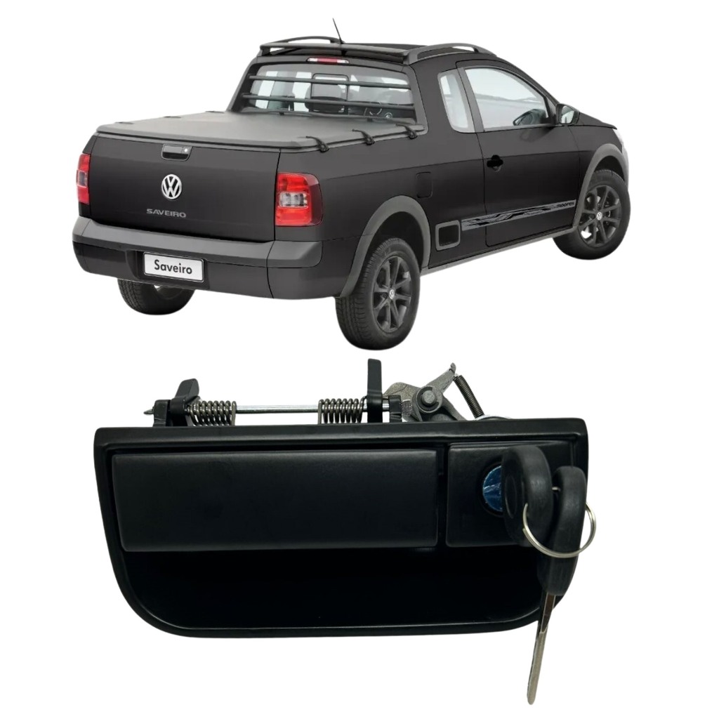Maçaneta Tampa Traseira Saveiro Trooper 2009 A 2019 Completa em Oferta na Shopee