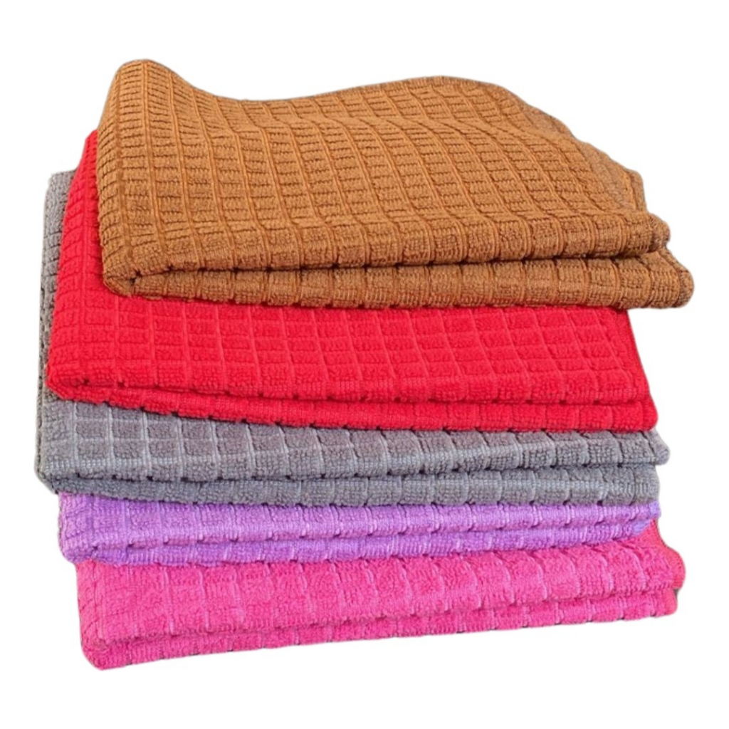 Kit 4 Panos Microfibra Flanela Multiuso 40x50cm Alta Absorção