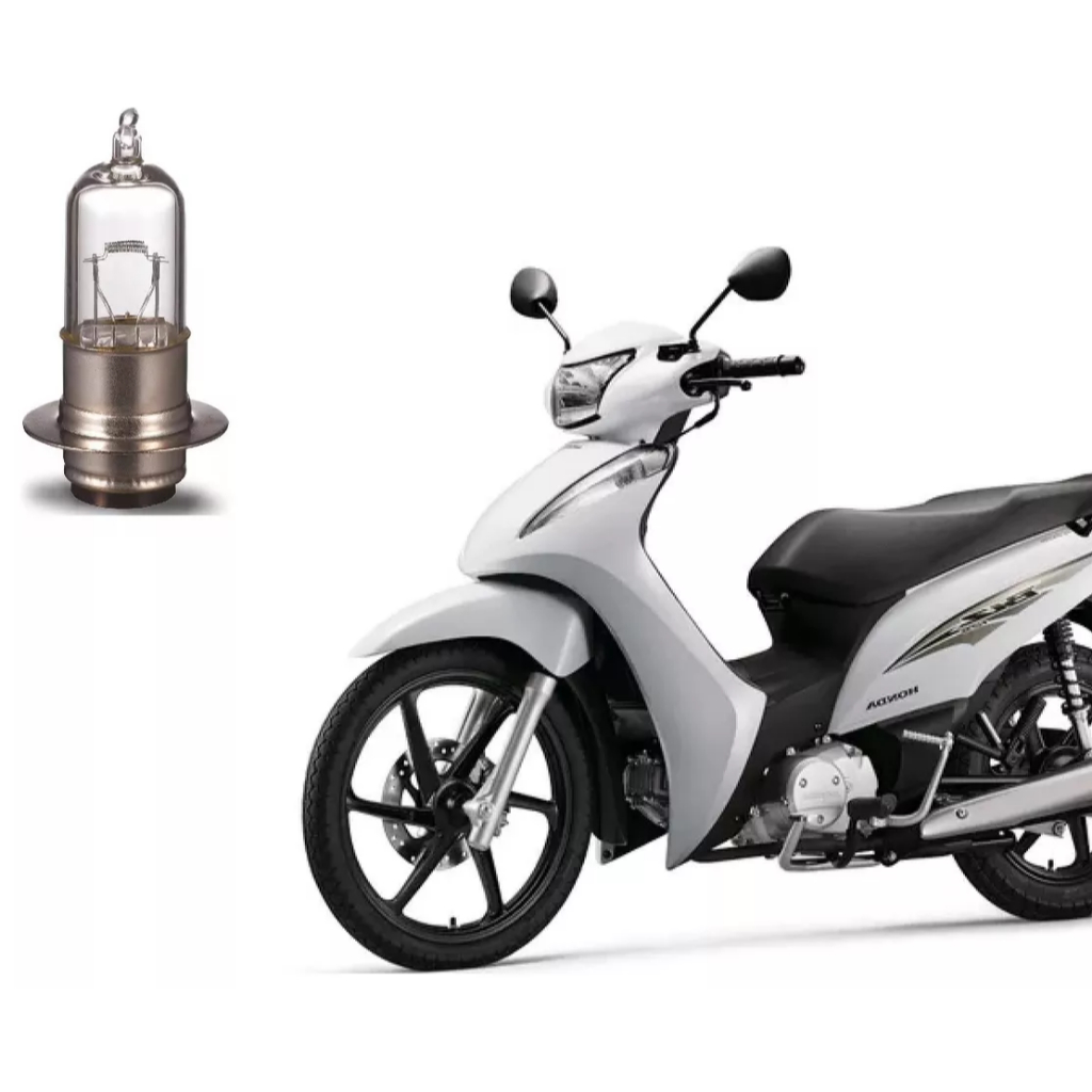 Lâmpada Farol M5 Biz Pop Nxr Bros 100 110 125 150 Crypton 115 Importado TL001-2 Tmac